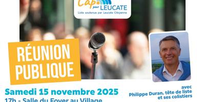 Réunion publique Leucate Village Un Nouveau Cap pour Leucate