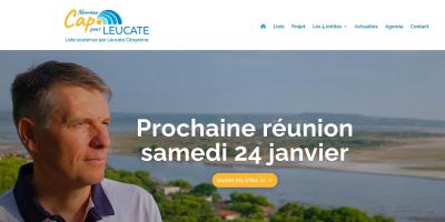 Site web Nouveau Cap pour Leucate