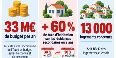 Hausse d'impôts à Leucate avec un budget de 33 millions d'euros par an